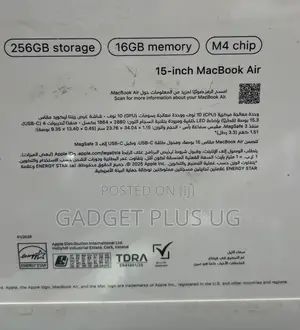 New Laptop Apple MacBook Air 2025 M4 16GB Apple M4 Pro SSD 256GB