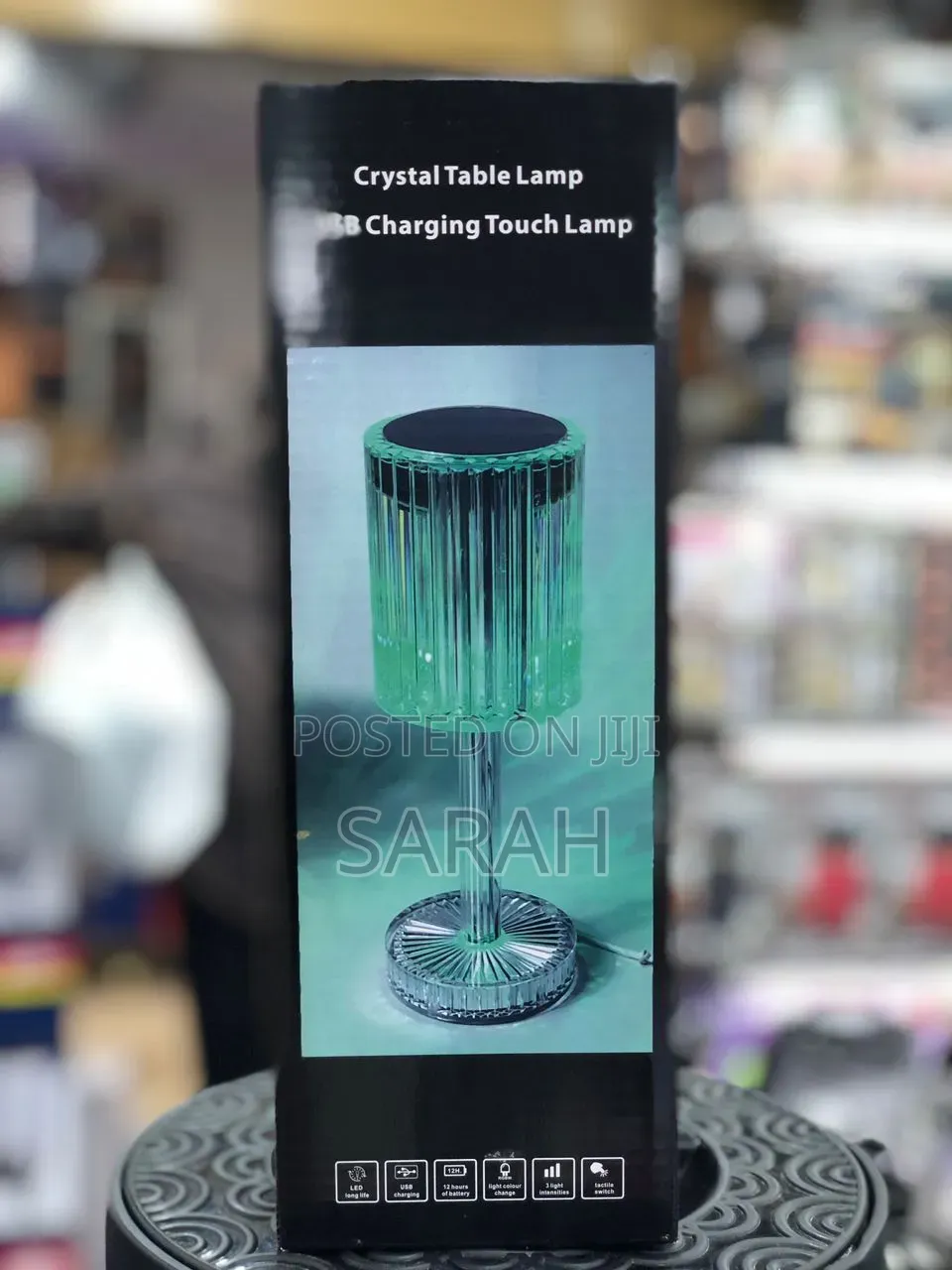 Usb Rechargeable Crystal Table Lamp