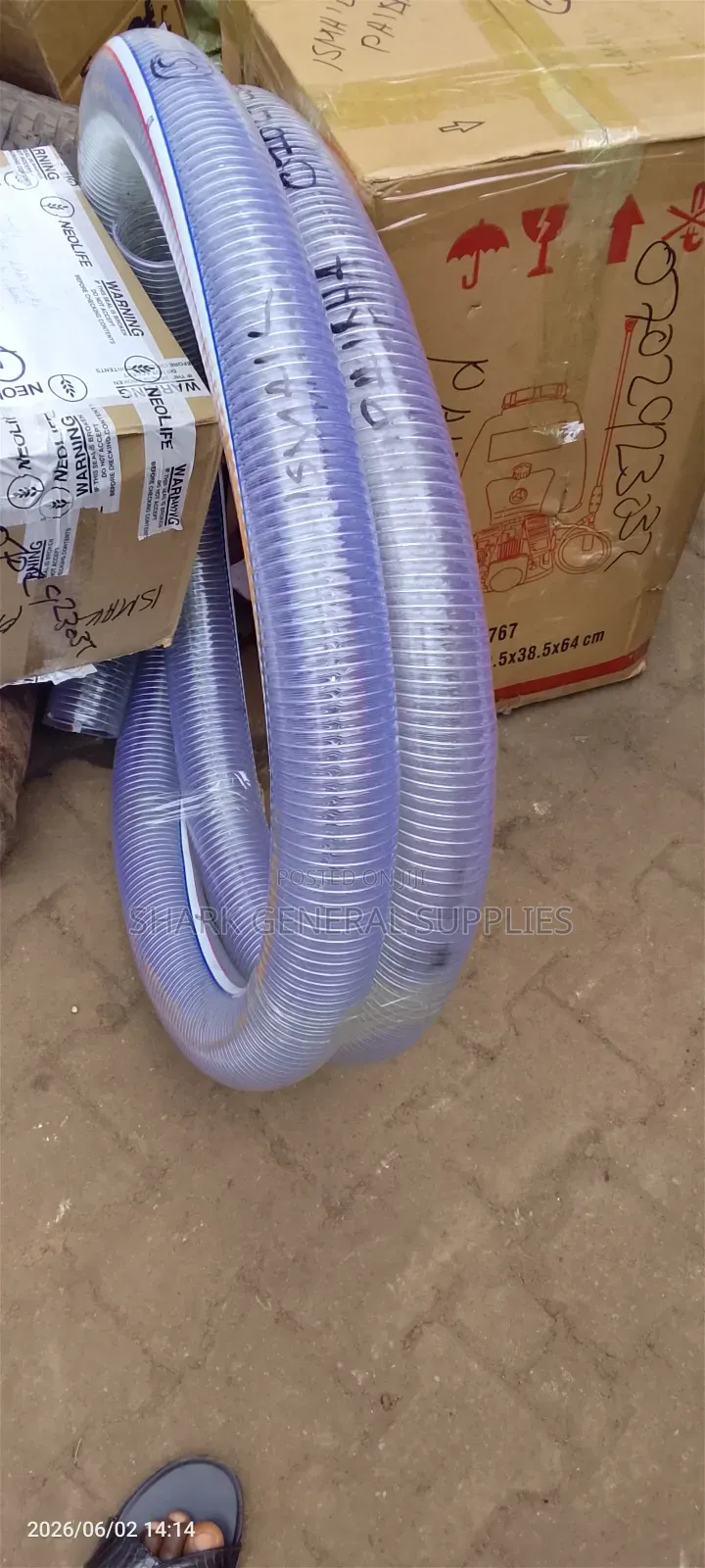 Suction Flexible Pipe 2" Inch Per Meter