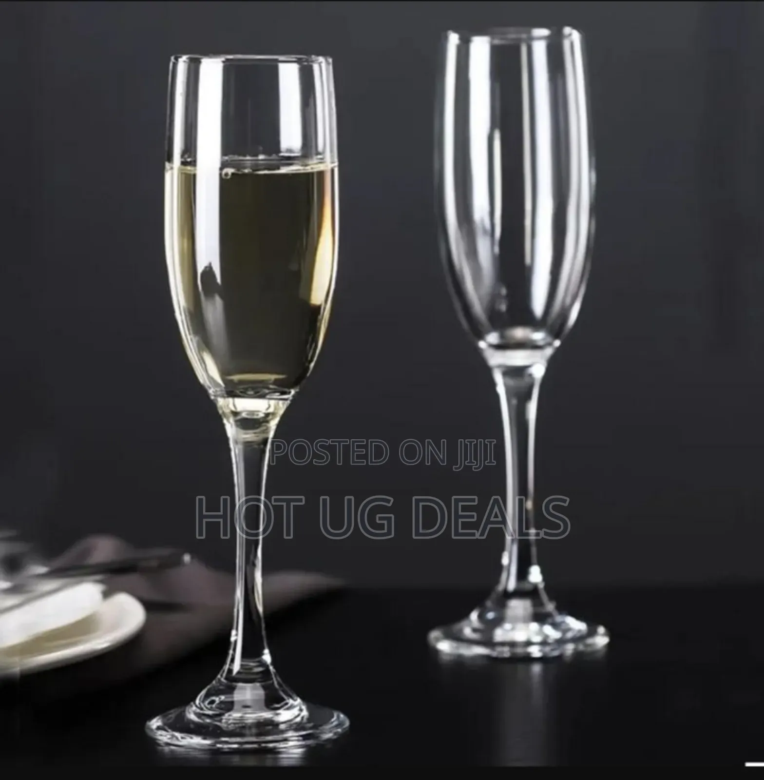 6 PCS Set of Champagne Glasses for Taking Wine Champagne-Transparent