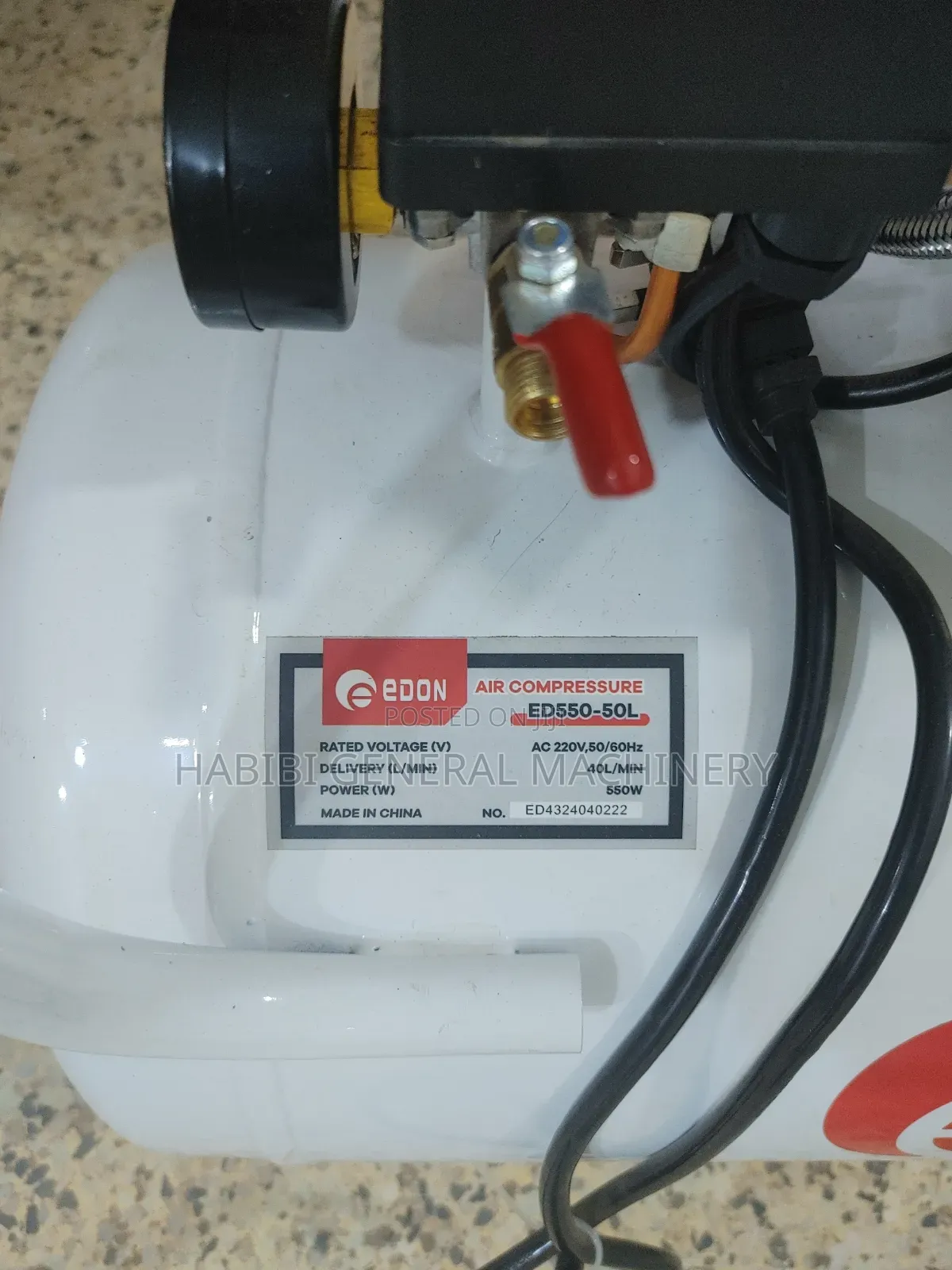 Edon Oiless 550watts Corded Electric 50l Air Compressor