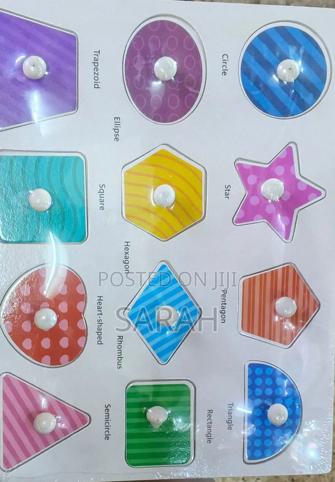 Montessori-style Wooden Shape Puzzle