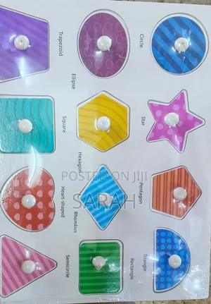 Montessori-style Wooden Shape Puzzle