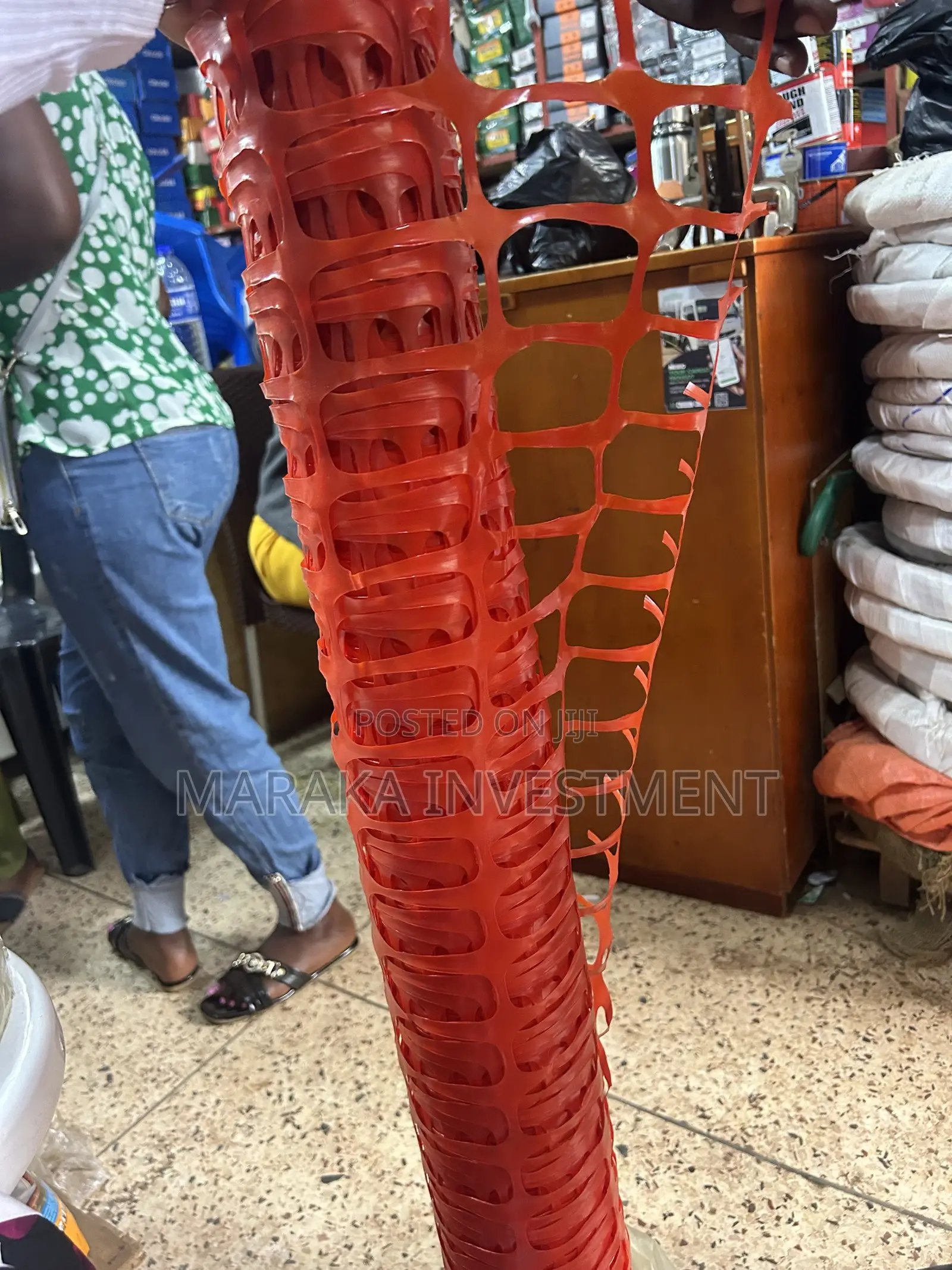 Orange Construction Barrier Fencing