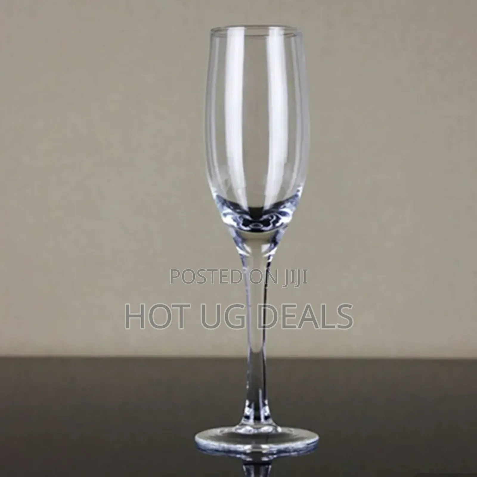 6 Pieces Quality Champagne Glasses-Transparent
