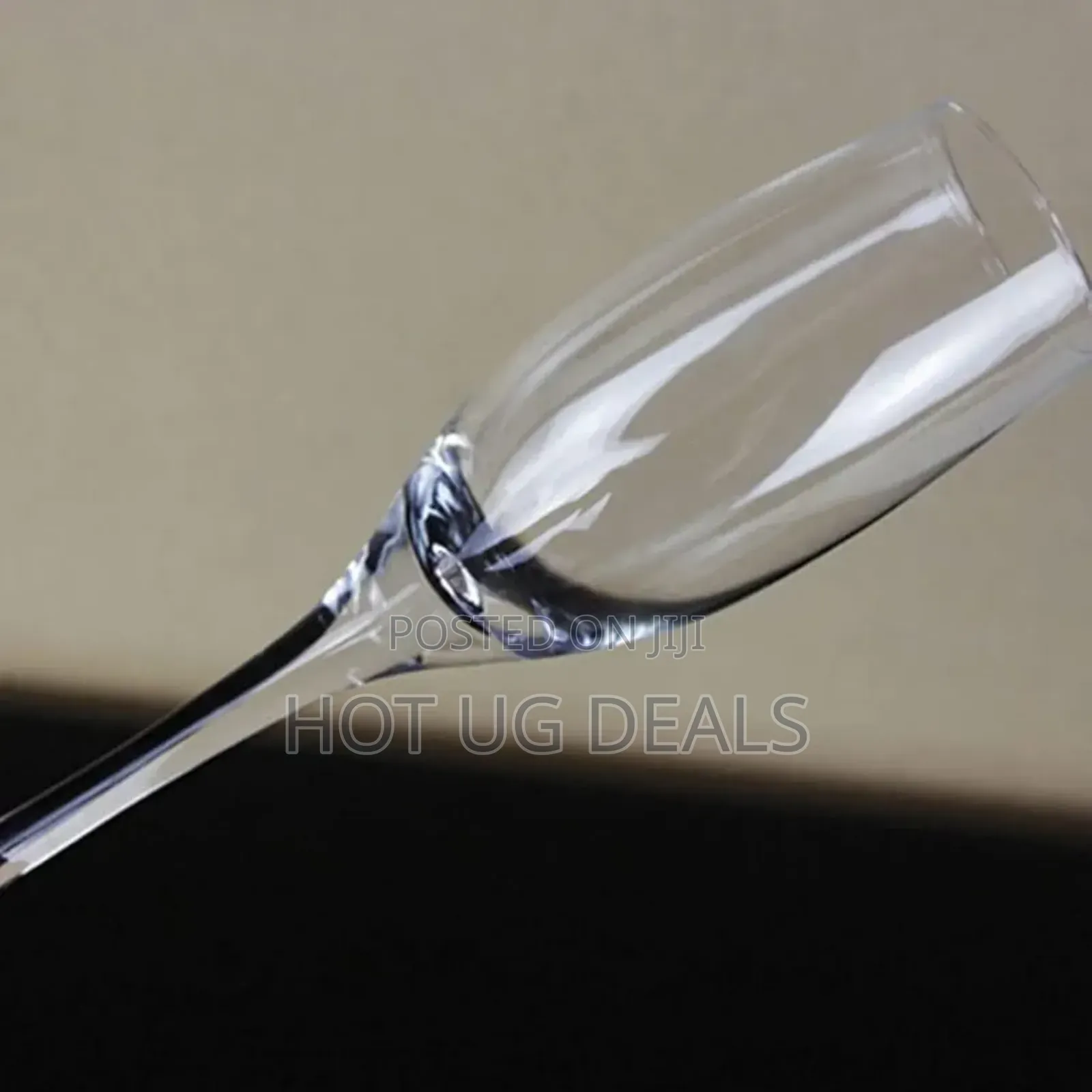 6 Pieces Quality Champagne Glasses-Transparent