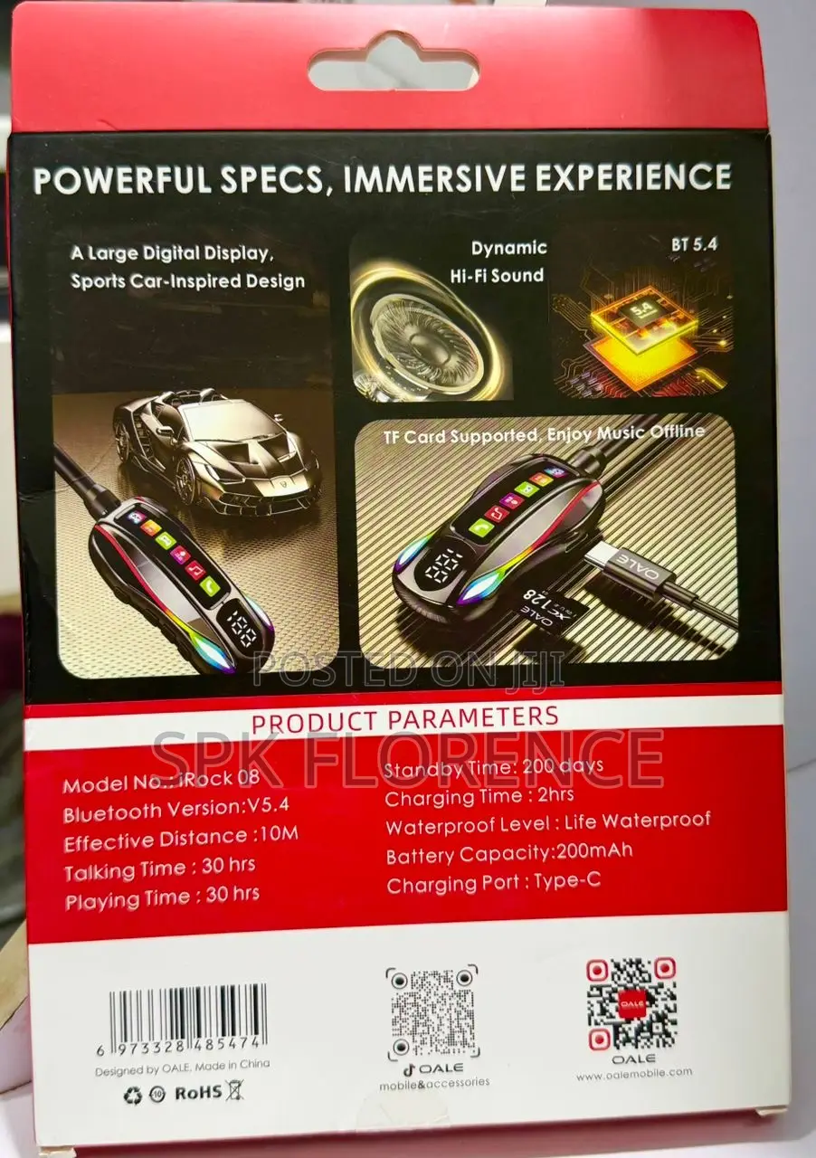 Oale Irock 08 Is A Neckband Earphone