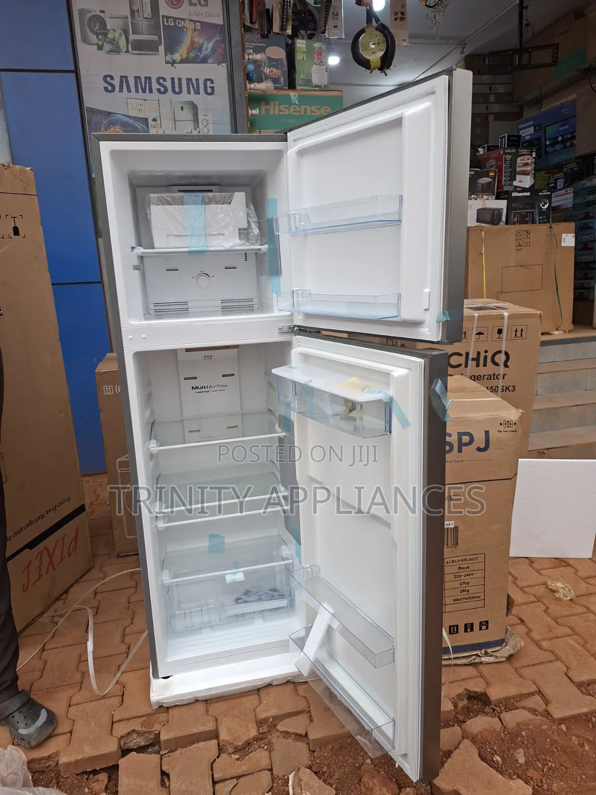 Pixel 358 Litres Frost Free Refrigerator Wit Water Dispenser-Stainless