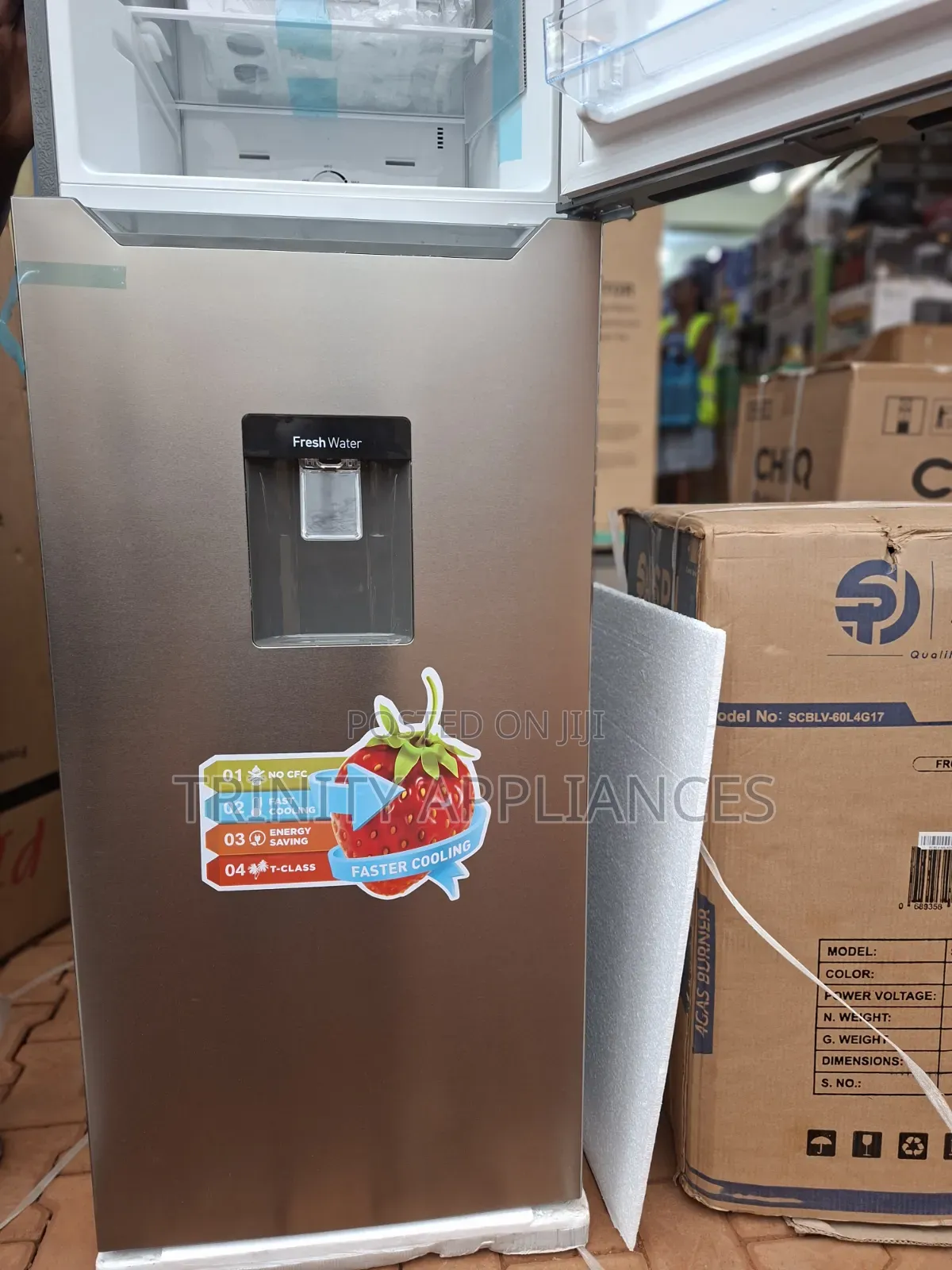 Pixel 358 Litres Frost Free Refrigerator Wit Water Dispenser-Stainless