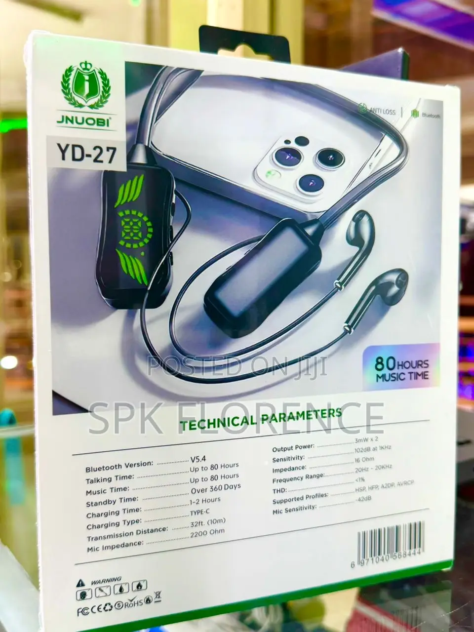 Jnuobi Yd-27 Sports Magnetic Wireless Headset