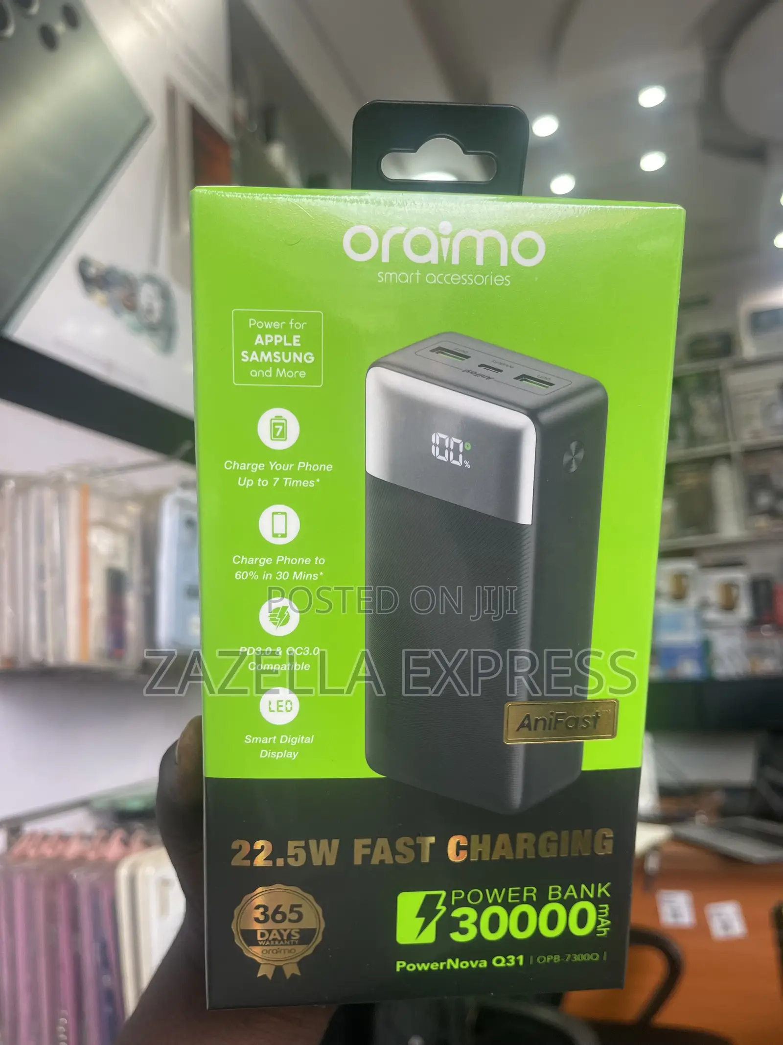 22.5w Fast Charging Powerbank 30000mah