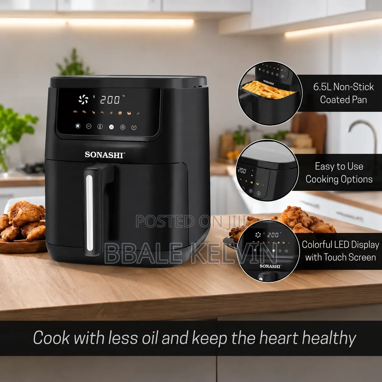 Sonashi 6.5l Digital Air Fryer