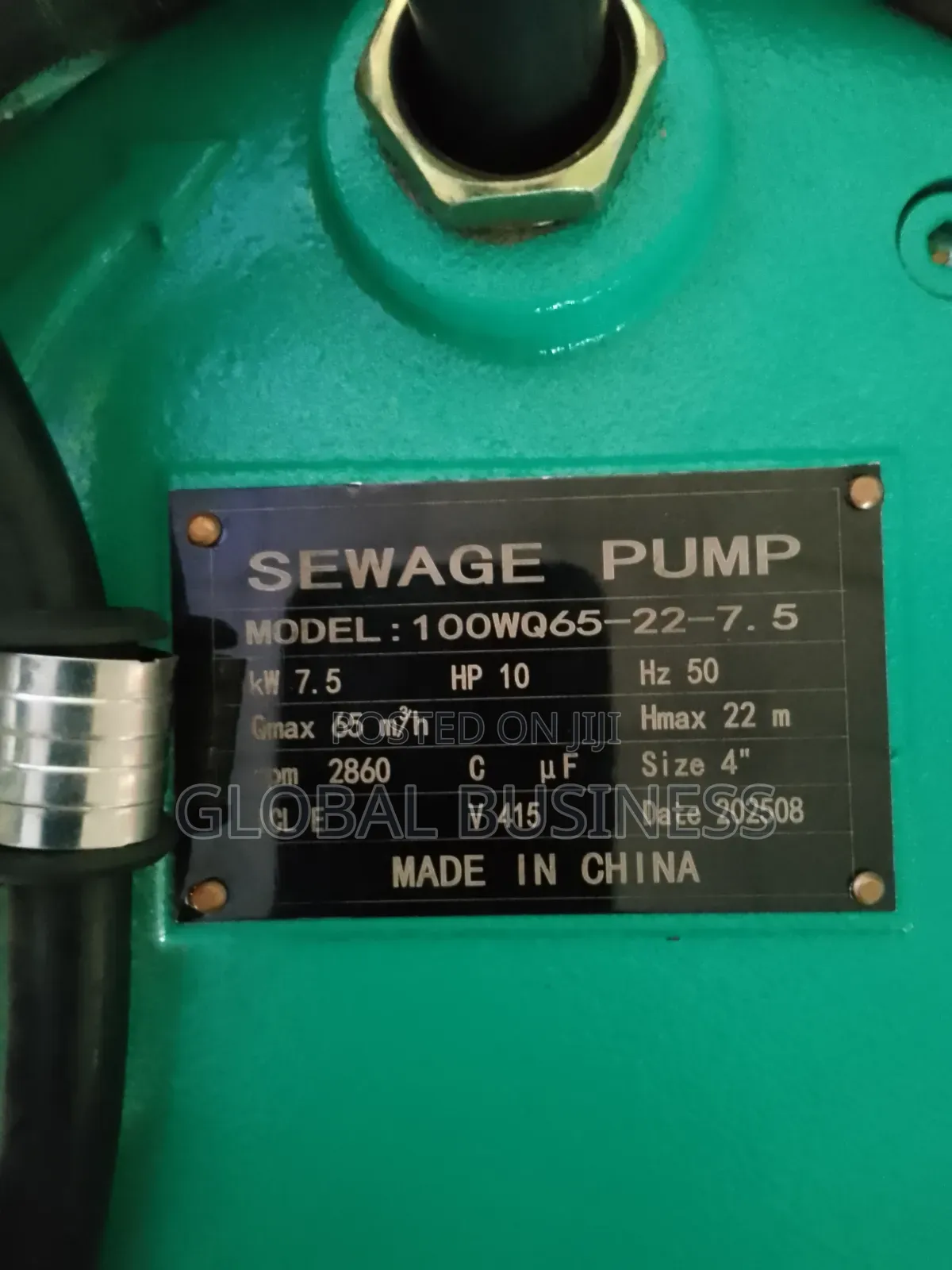 10hp Sewage Pump Chimp Brand
