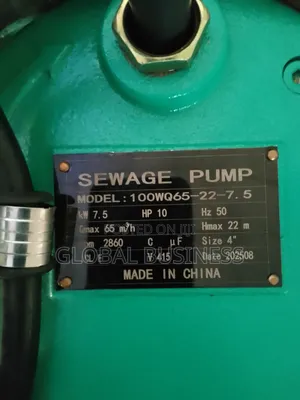 10hp Sewage Pump Chimp Brand