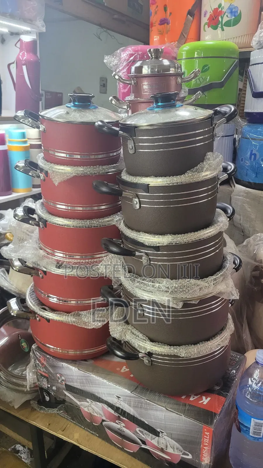 11 Piece Aluminum Pots, Set for Frying