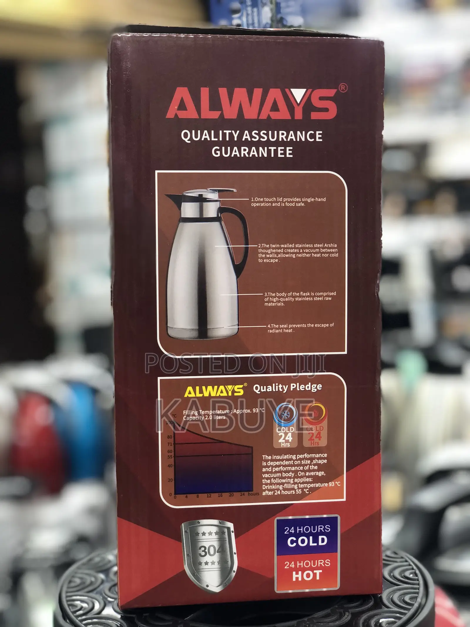 Always 2.0 Liters Vacuum Jug