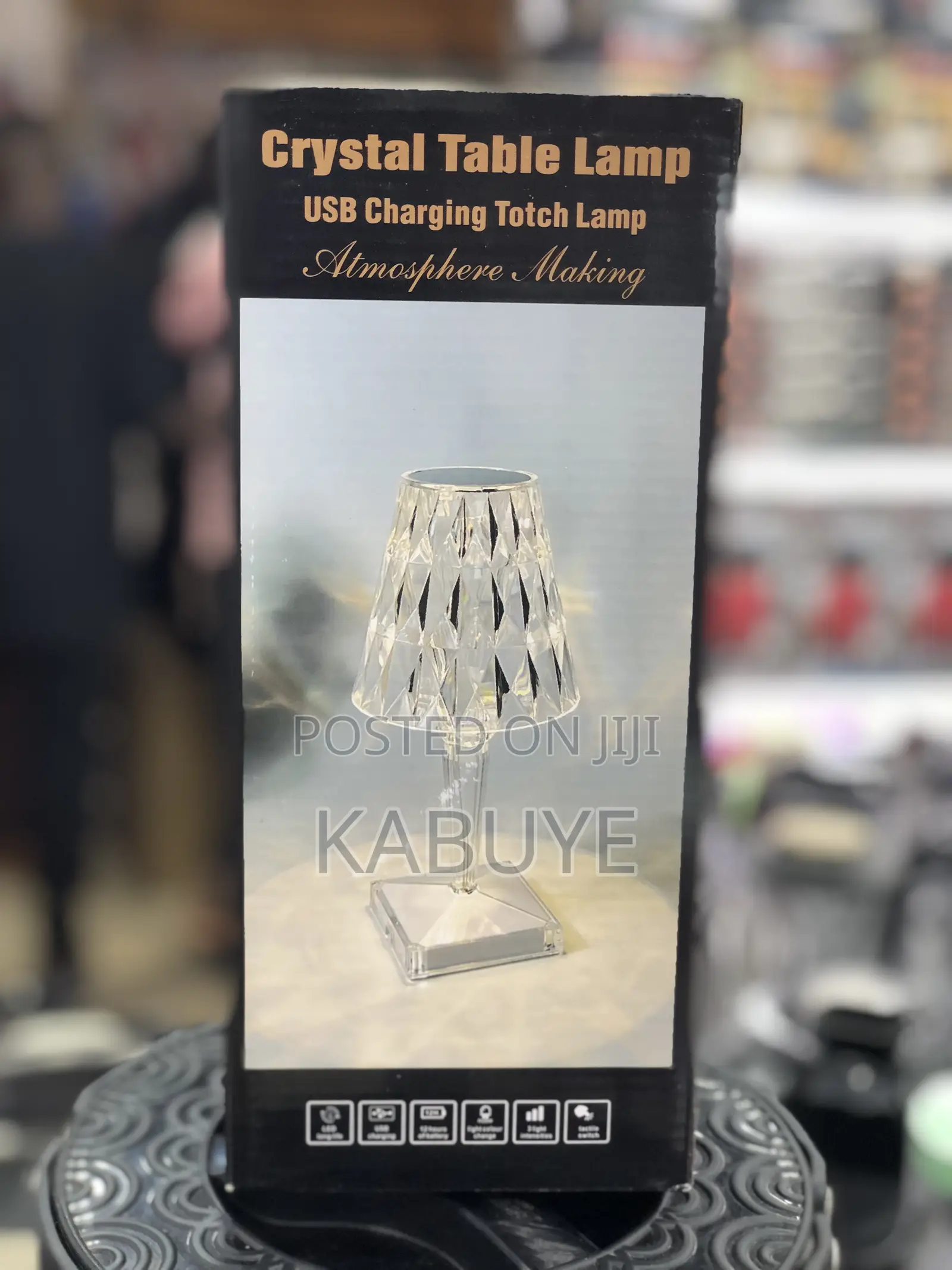 Crystal-Style Table Lamp