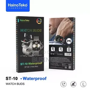 Haino Teko St-10 Waterproof Smart Watch Integrated With Earbuds