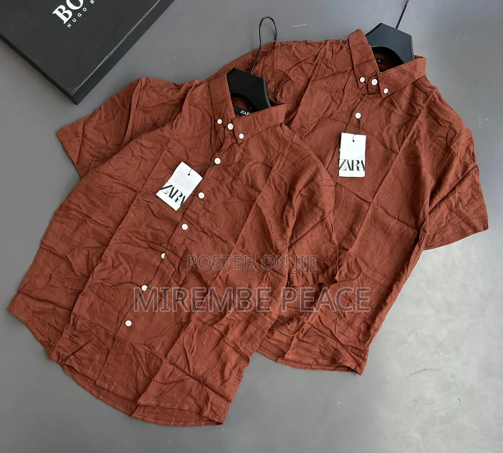Zara Linen Short Sleeve Shirt