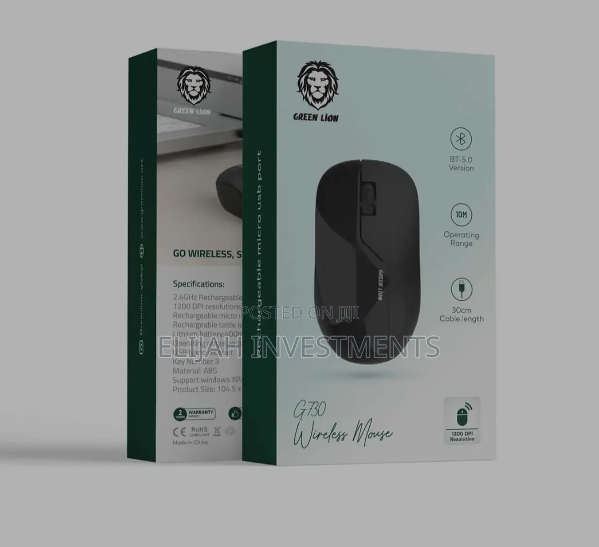 Green Lion G730 Black Wireless Mice