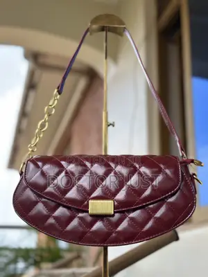 Wine-Red Shoulder Bag