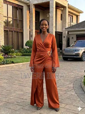 Brown Satin Jumpsuits for Ladies