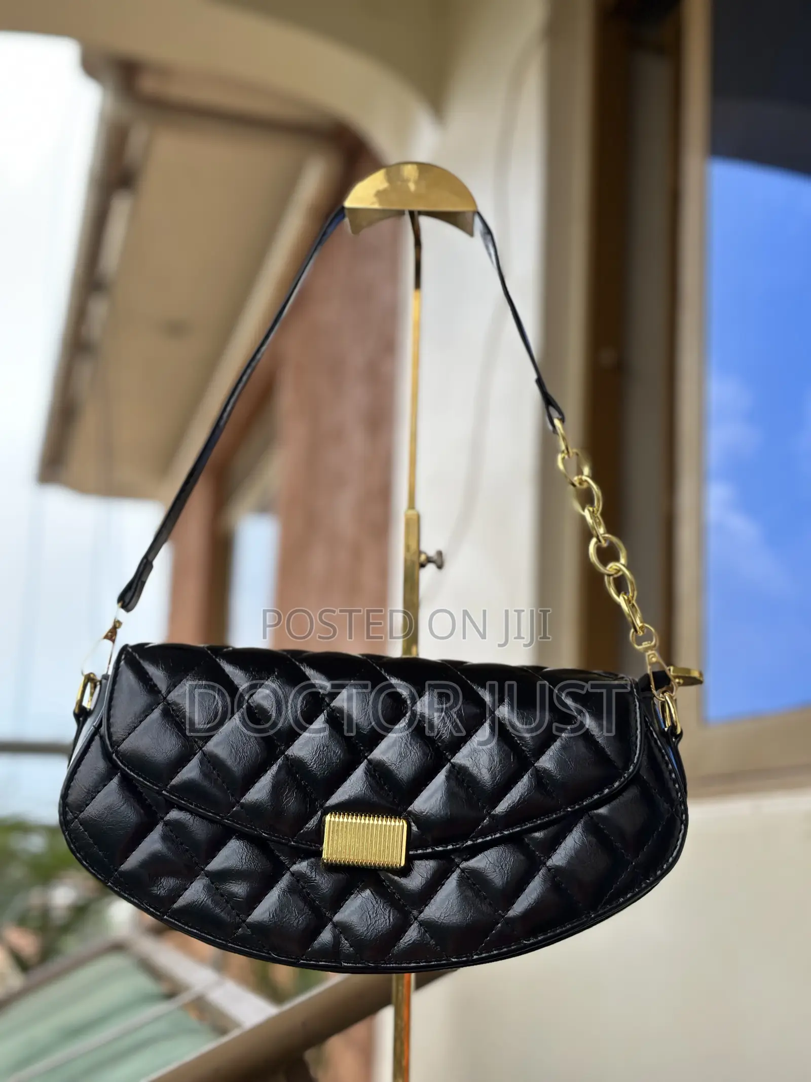 Wine-Red Shoulder Bag