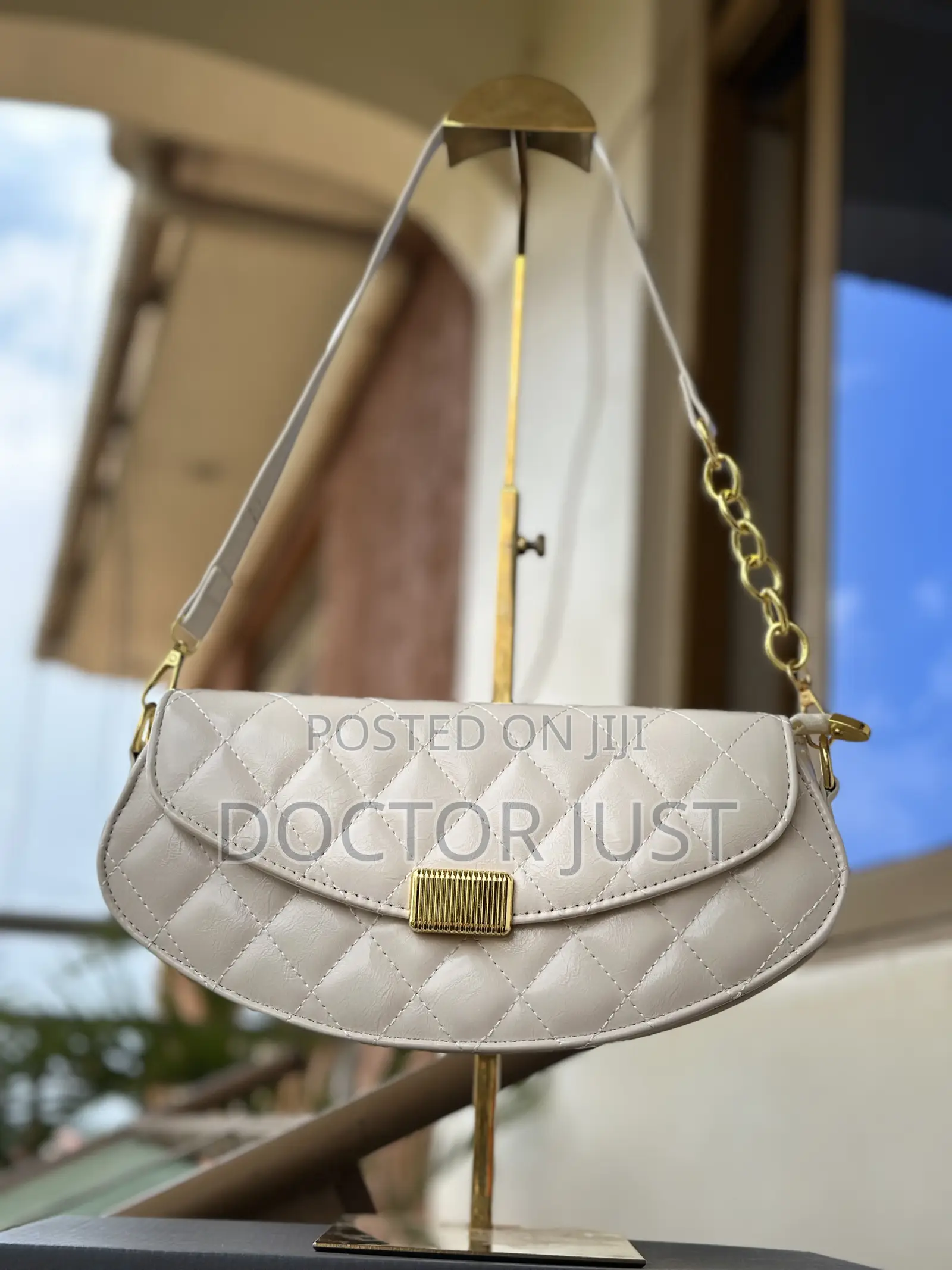 Wine-Red Shoulder Bag