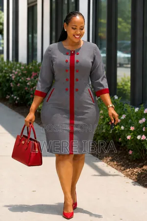 Grey Office Dresses Size 46-54