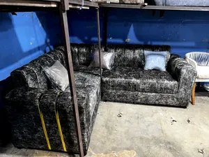 Stripted L Sofa