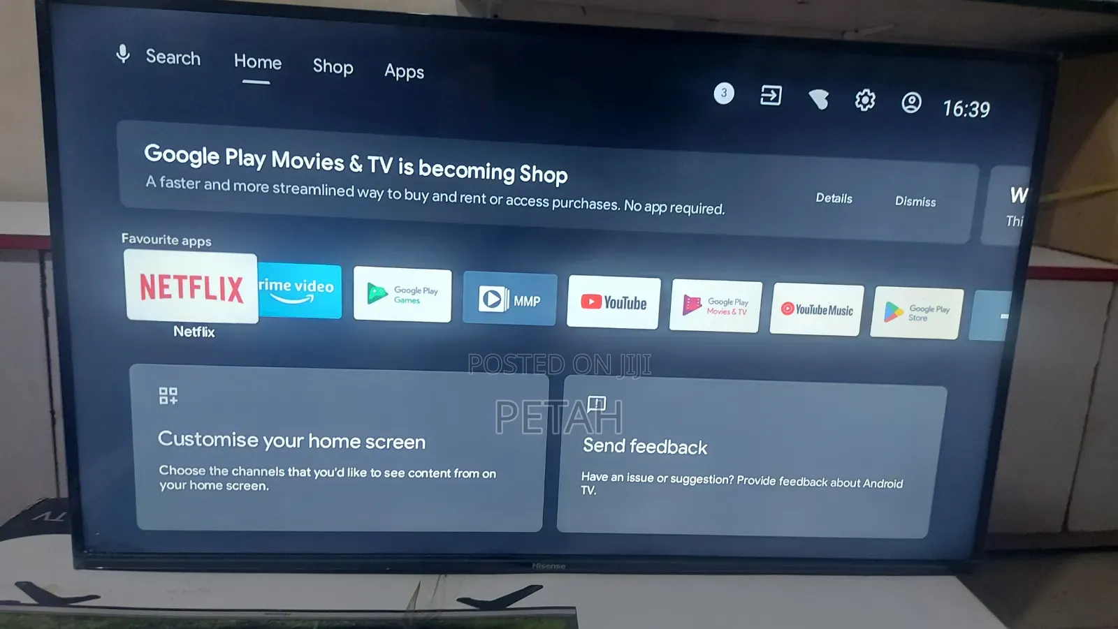 Hisense 49inches Android Tv Used