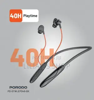 Porodo Soundtec Echo Flex Magnetic Buds Wireless Neckband Earphones