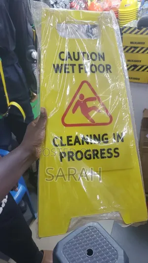 Yellow Plastic A-frame Sign