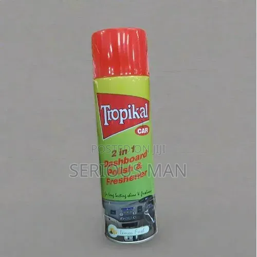 Tropikal Car 2n1 Dashboard Polish Freshener Lemon Fresh Scent