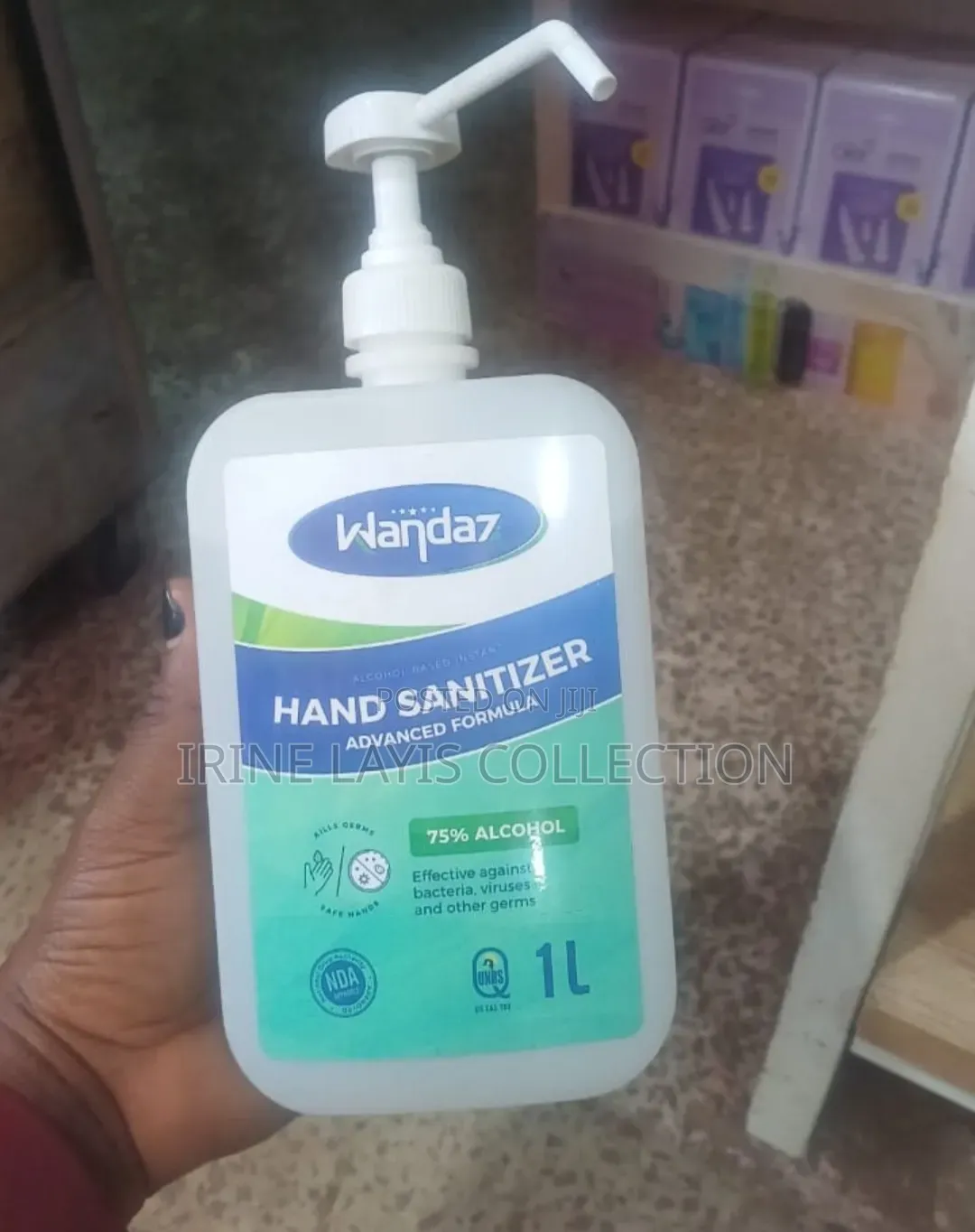 1 LTR Wandaz Hand Sanitizers.