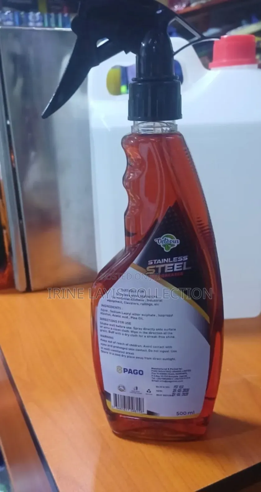 500ml Bottle of Octopus Brand Stainless Steel Degreaser