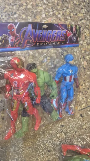 Realistic Action Figures Iron, Captain Angry Hero, 3 in 1 Combo Pack