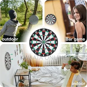 17inch Dart Board, Sports, Game, Sisal Bristle With 6 Steel Tip Darts