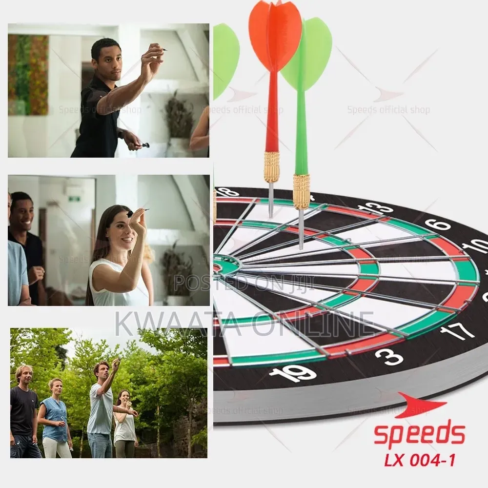 17inch Dart Board, Sports, Game, Sisal Bristle With 6 Steel Tip Darts