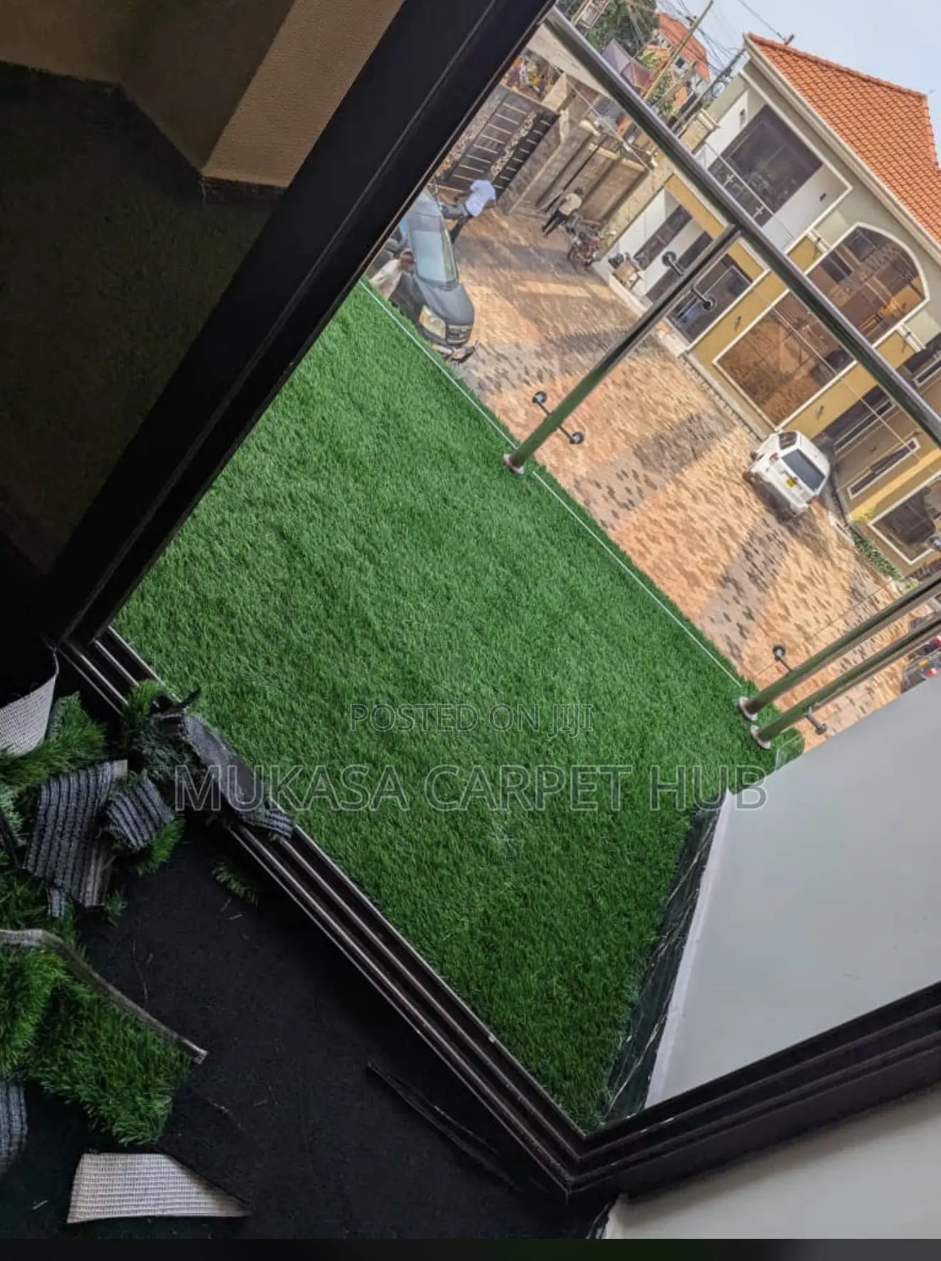 Soft Green Artificial Lawn Carpet for Balcony Patio