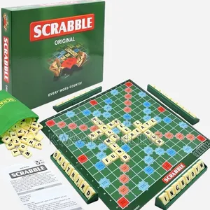Scrabble Original Mini Board Game Word Game Fold Out Board Travel