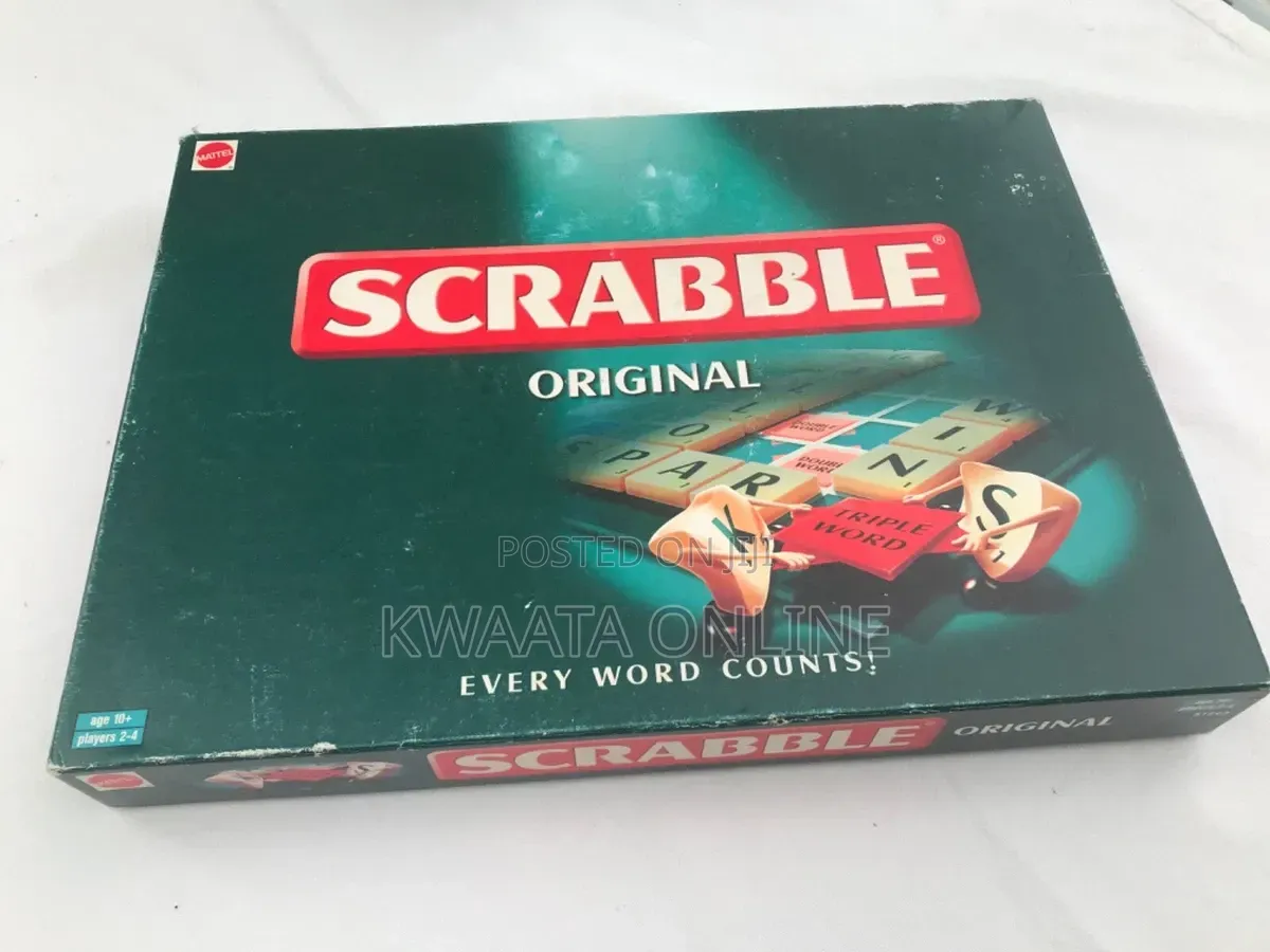 Scrabble Original Mini Board Game Word Game Fold Out Board Travel