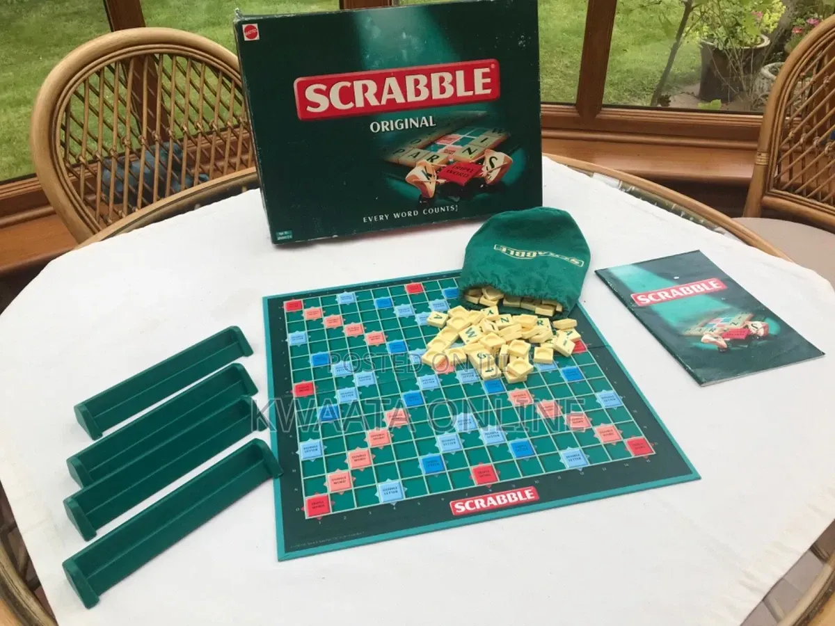 Scrabble Original Mini Board Game Word Game Fold Out Board Travel