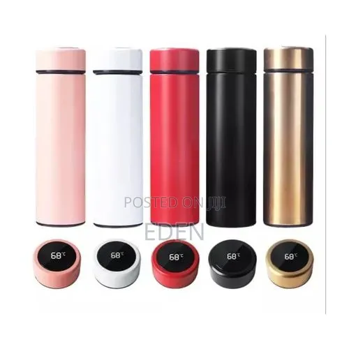 Insulated Water Bottle With Temperature Indicator - Multicolour