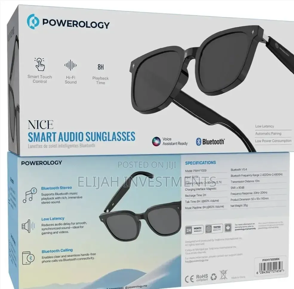 Powerology Nice Smart Audio Sunglasses