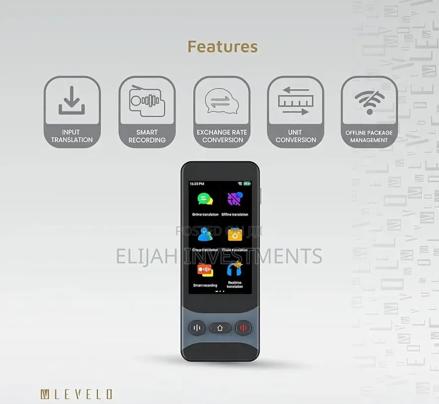 Levelo Fluentlink Offline Online Voice Translators