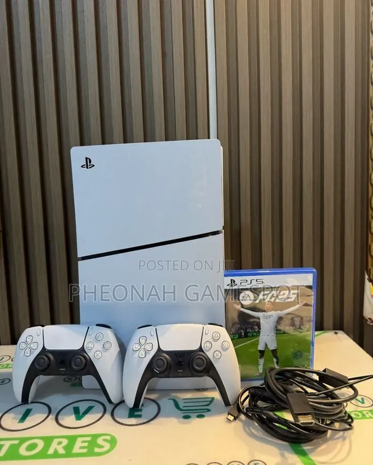 Ps5 Slim Uk Import: Spotless Machine With Two Pads Plus Fc26.