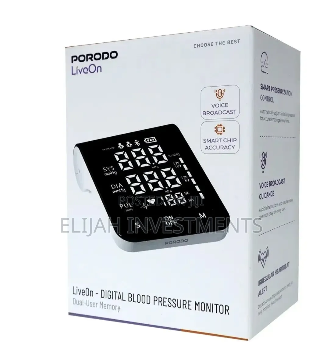 Porodo Premium Smart Digital Blood Pressure Monitor