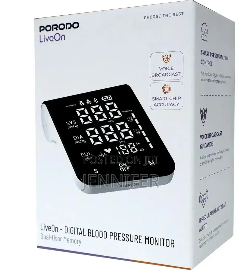 Porodo Premium Smart Digital Blood Pressure Monitor