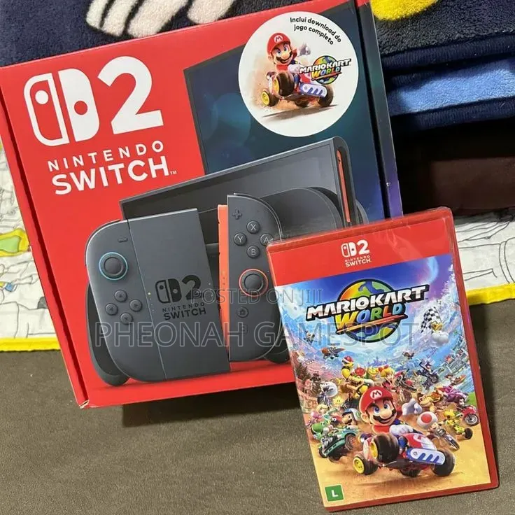 Brand New Nintendo Switch 2 With a Free Mario Kart World Game Card